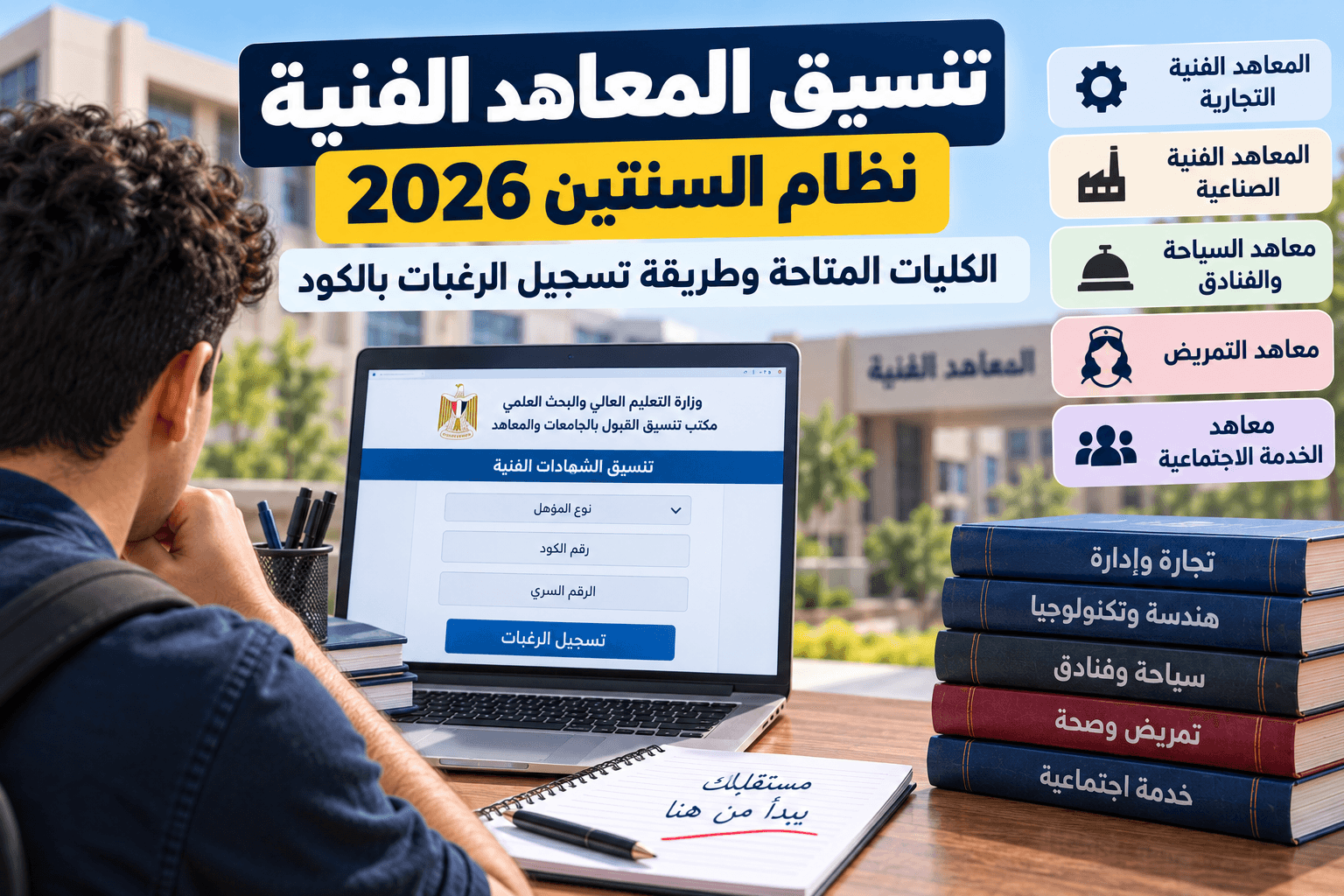 تنسيق المعهد الفني التجاري 2026