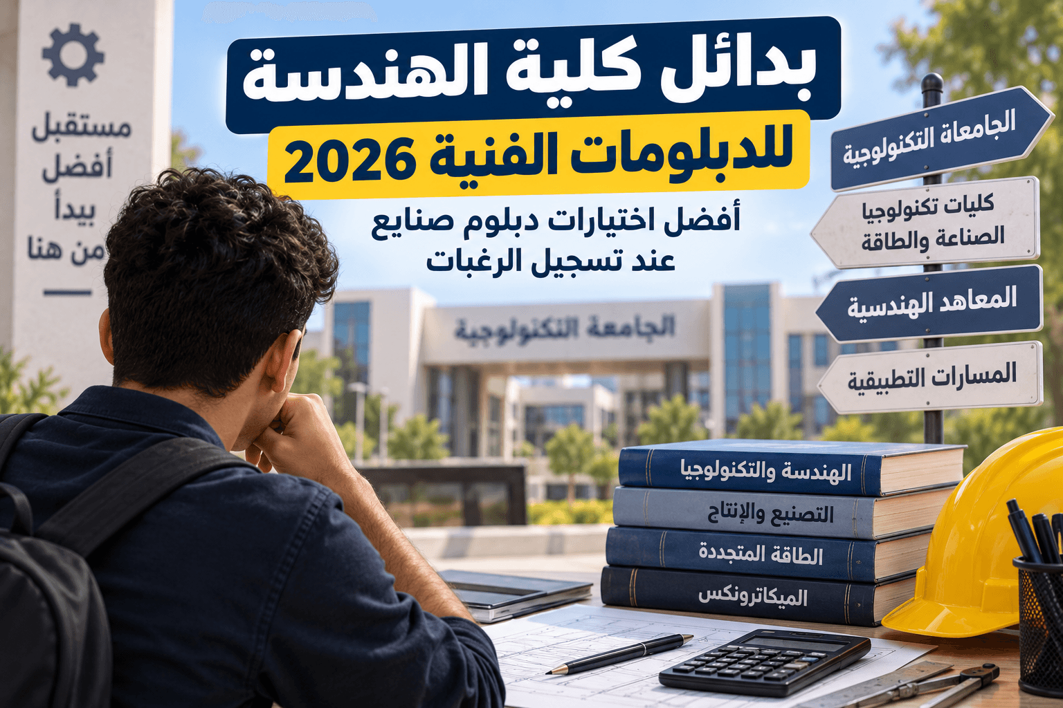 بدائل كلية الهندسة للدبلومات الفنية 2026 وأفضل اختيارات طلاب دبلوم صنايع