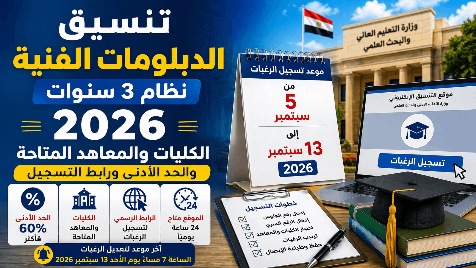 تنسيق الدبلومات الفنية نظام 3 سنوات 2026