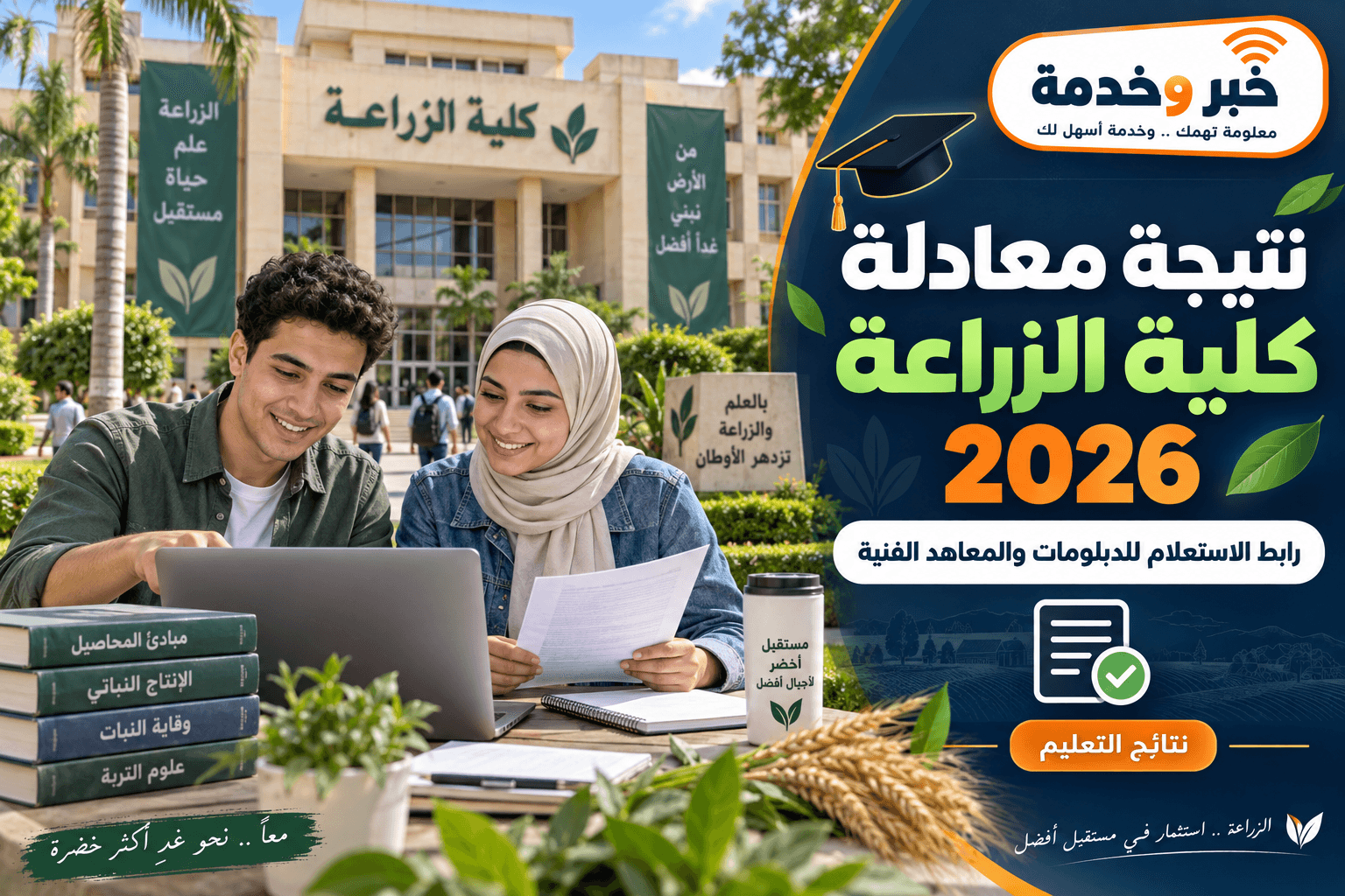 نتيجة معادلة كلية الزراعة 2026 للدبلومات والمعاهد الفنية