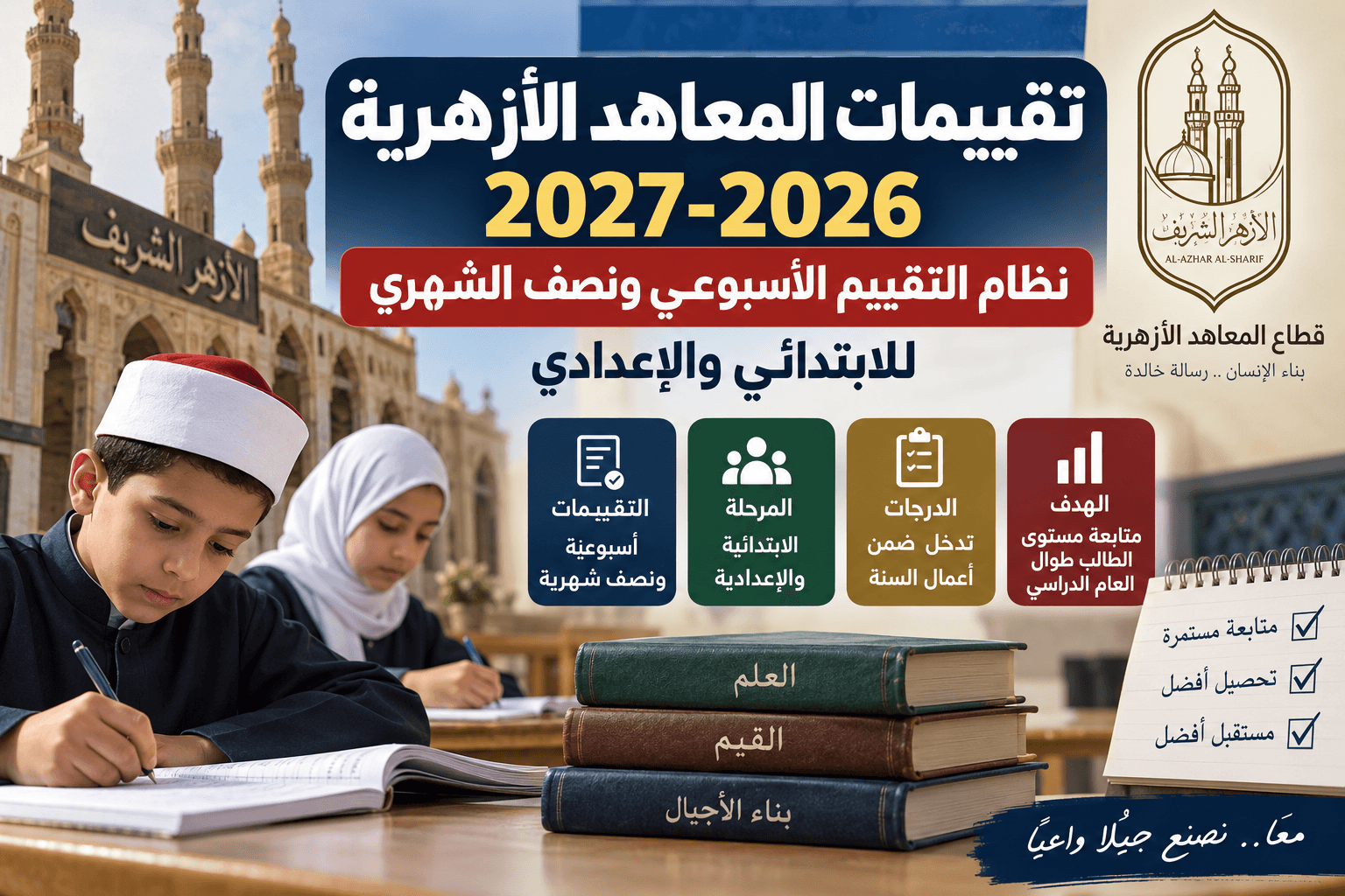 تقييمات المعاهد الأزهرية 2026-2027