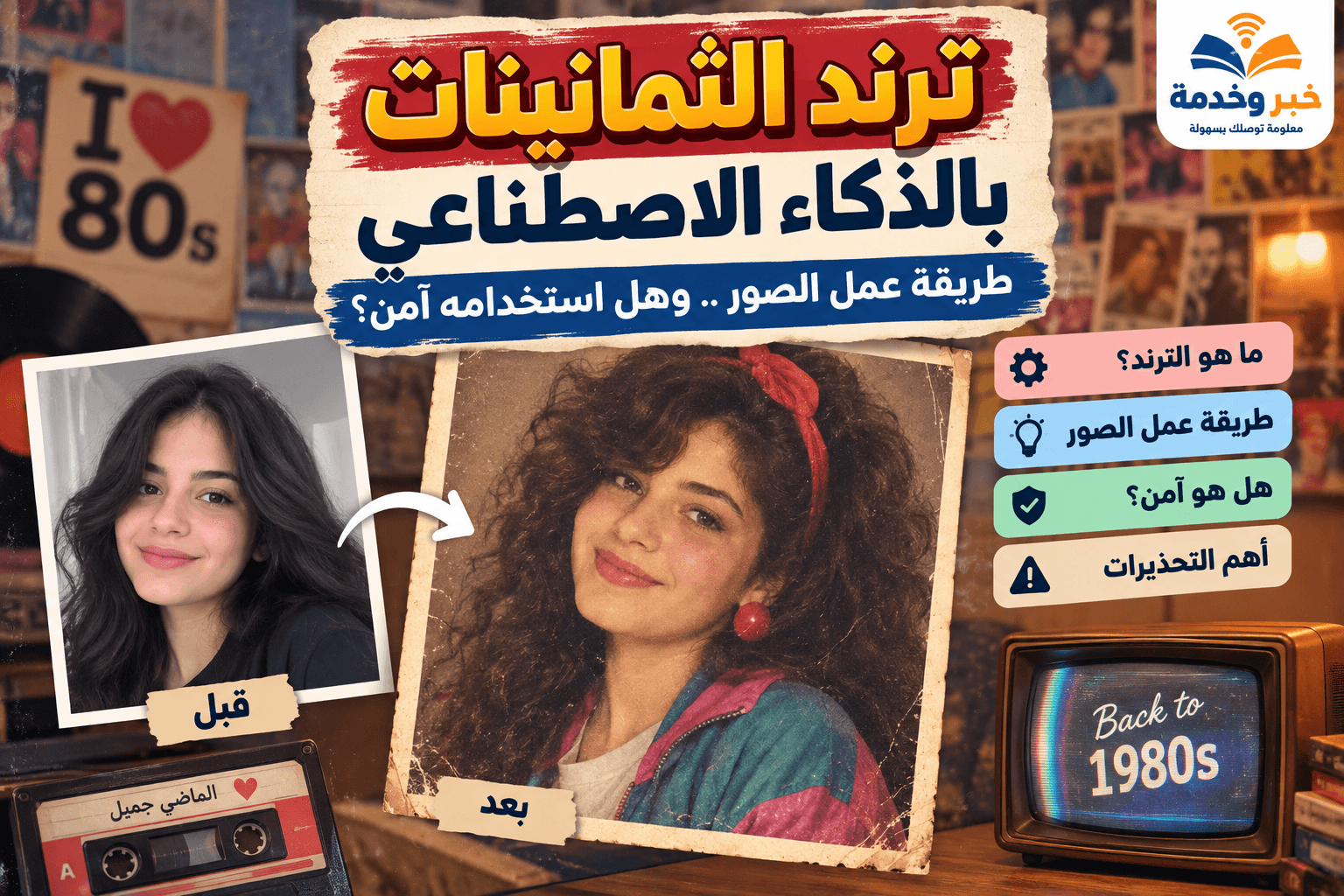 ترند الثمانينات بالذكاء الاصطناعي وطريقة عمل الصور ومخاطر الخصوصية