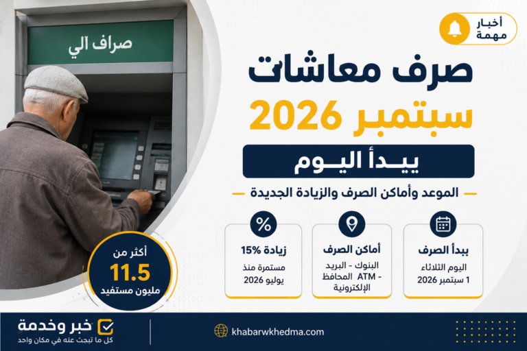 صرف معاشات سبتمبر 2026