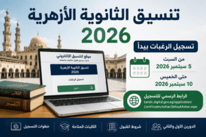 تنسيق الثانوية الأزهرية 2026 بعد غلق الرغبات.. موعد النتيجة والرابط الرسمي