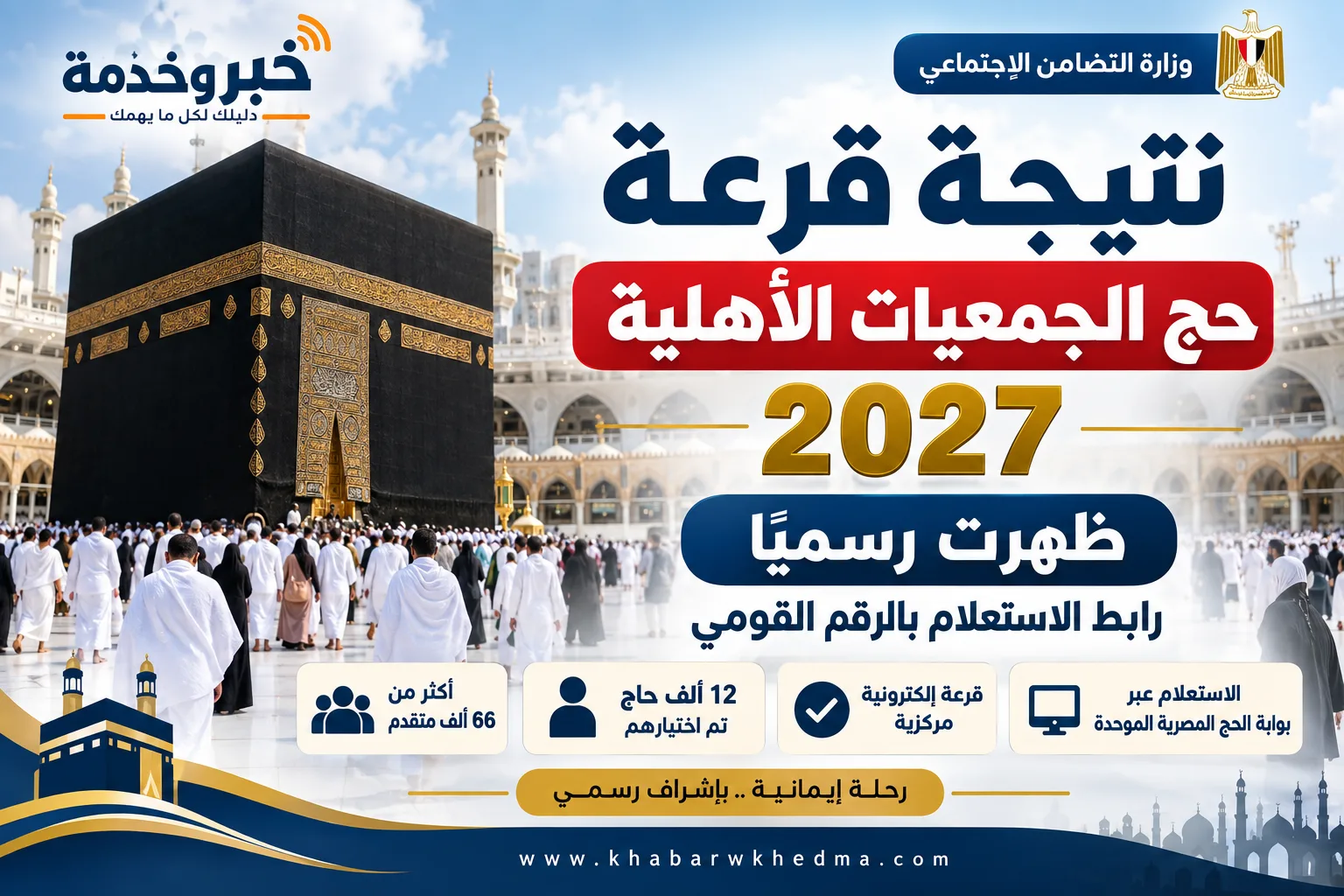 نتيجة قرعة حج الجمعيات الأهلية 2027