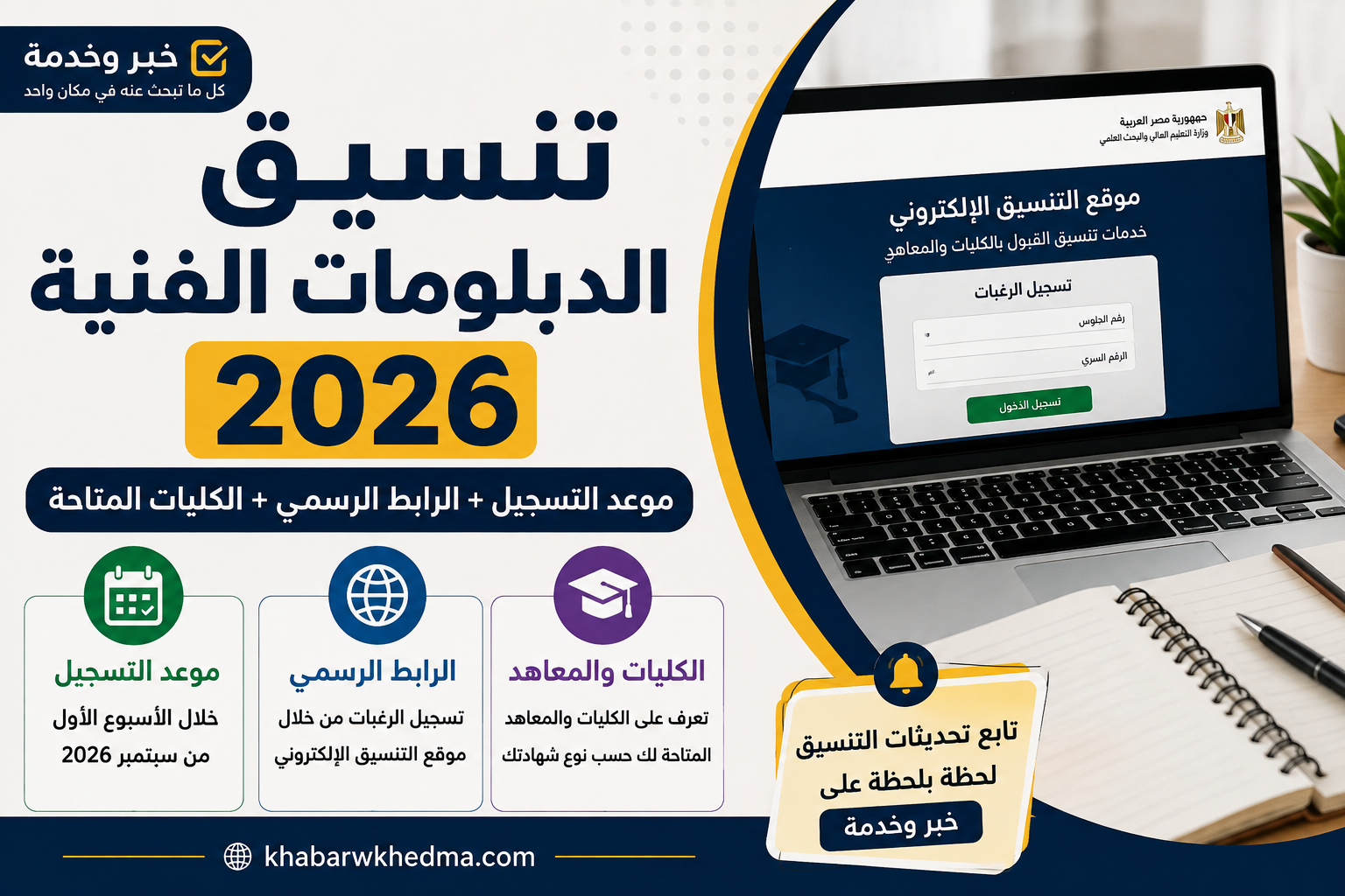 تنسيق الدبلومات الفنية 2026