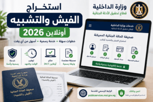 استخراج الفيش والتشبيه أونلاين 2026.. الخطوات والشروط والرابط الرسمي