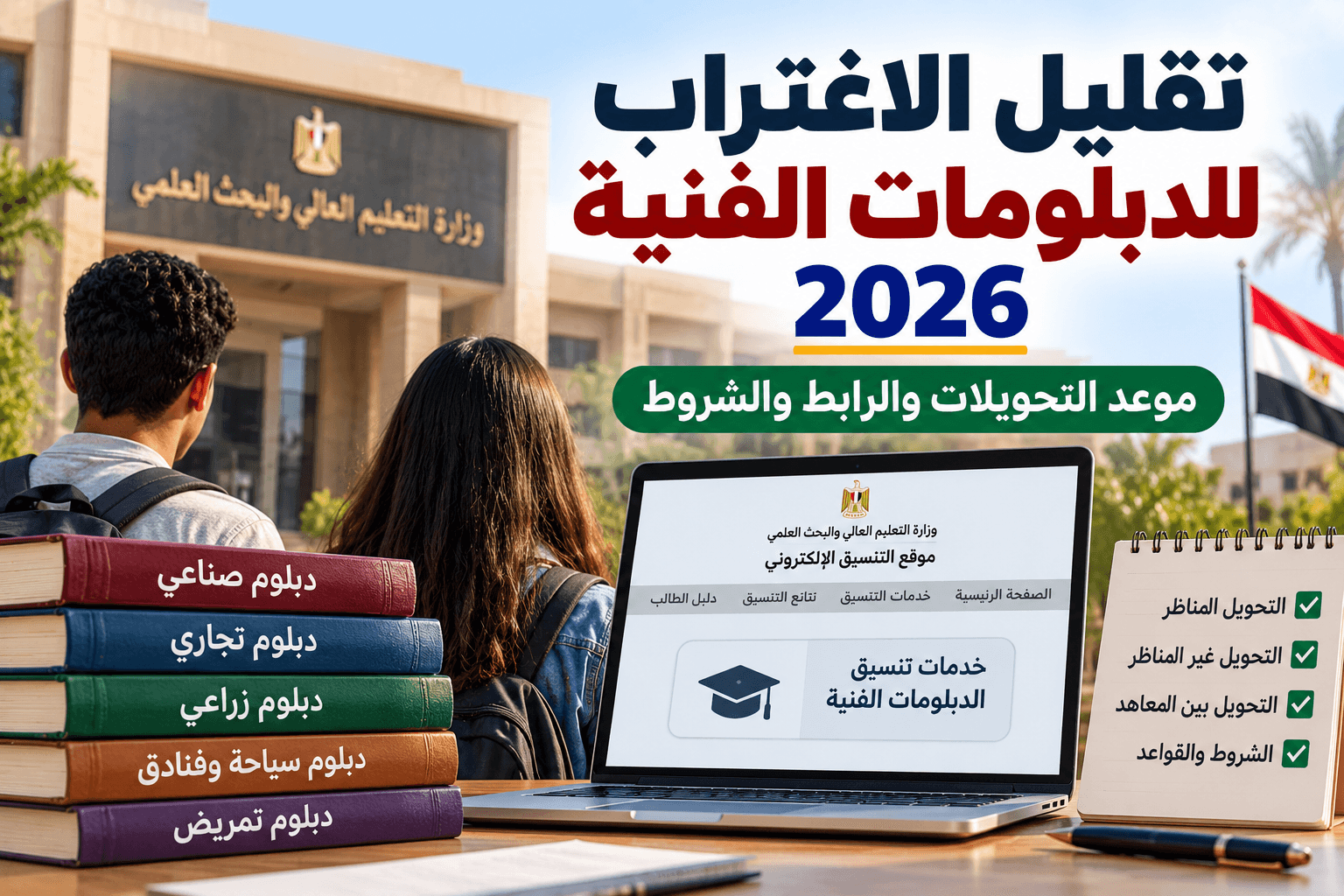 تقليل الاغتراب للدبلومات الفنية 2026