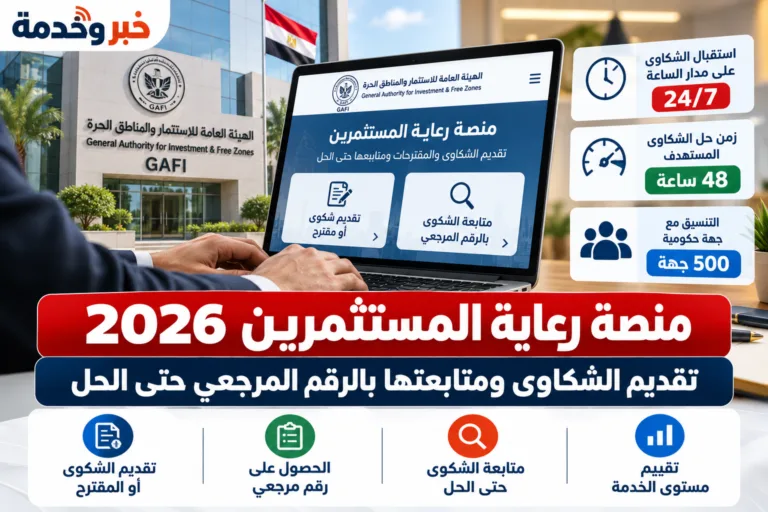 منصة رعاية المستثمرين 2026.. تقديم الشكاوى ومتابعتها بالرقم المرجعي حتى الحل