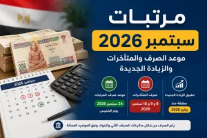 مرتبات سبتمبر 2026.. موعد الصرف 24 سبتمبر وحقيقة التبكير والزيادات الجديدة